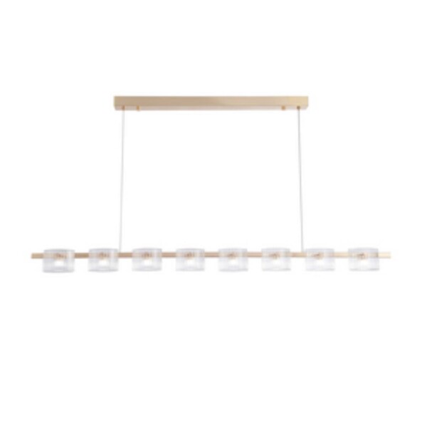 4248-8P, подвесная люстра, L1430xW70xH1300/1500, 8xLEDx5.25W, 960LM, 4000K, included