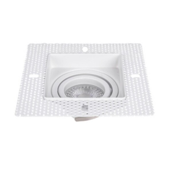 4534-1C, врезной светильник под штукатурку, L125xW125xH36, cutout:L80xW80, 1xGU10x35W, IP20, excluded