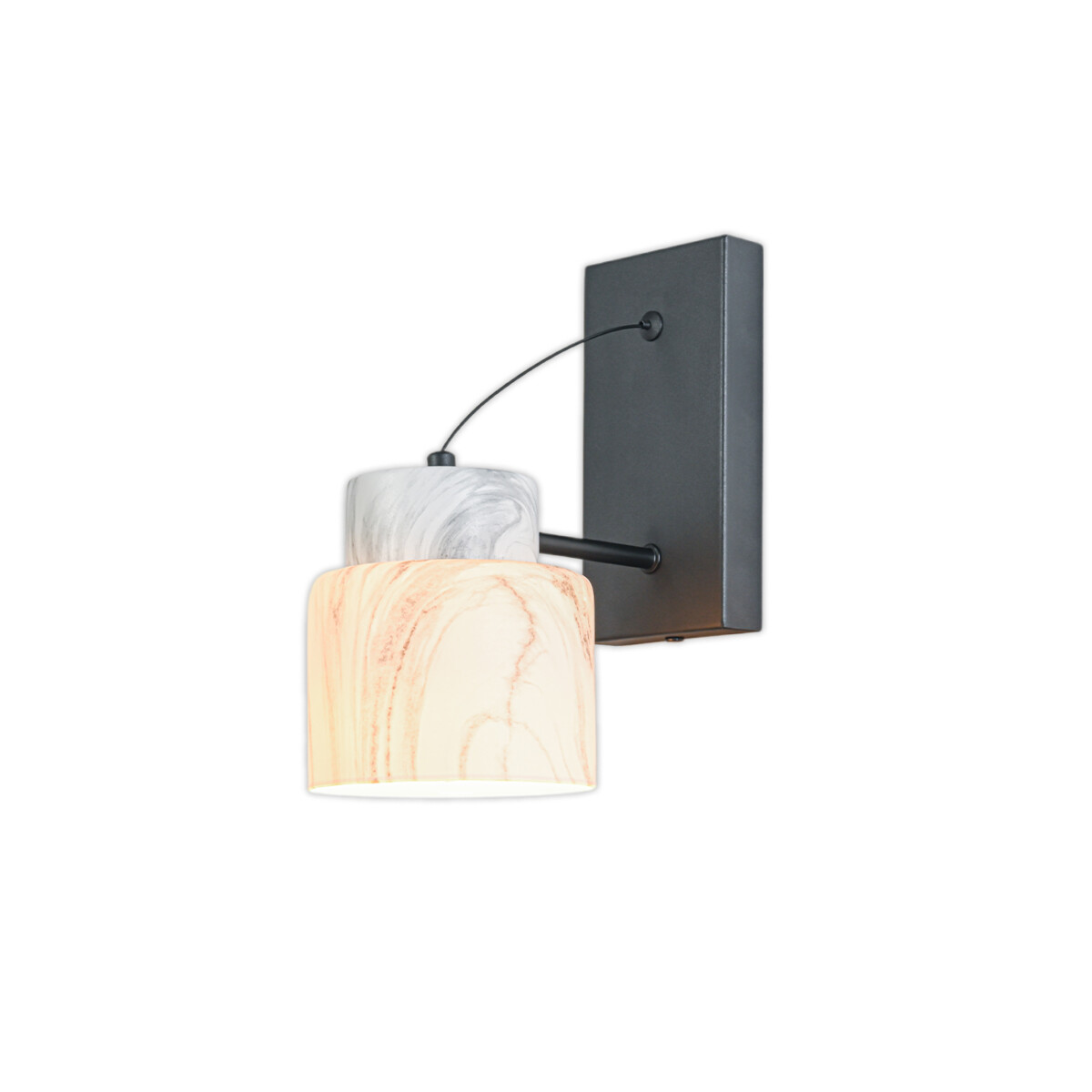 46501A88A68B04149DC9_0 Escada 1173/1A E27*60W Black/Marble white — изображение 1