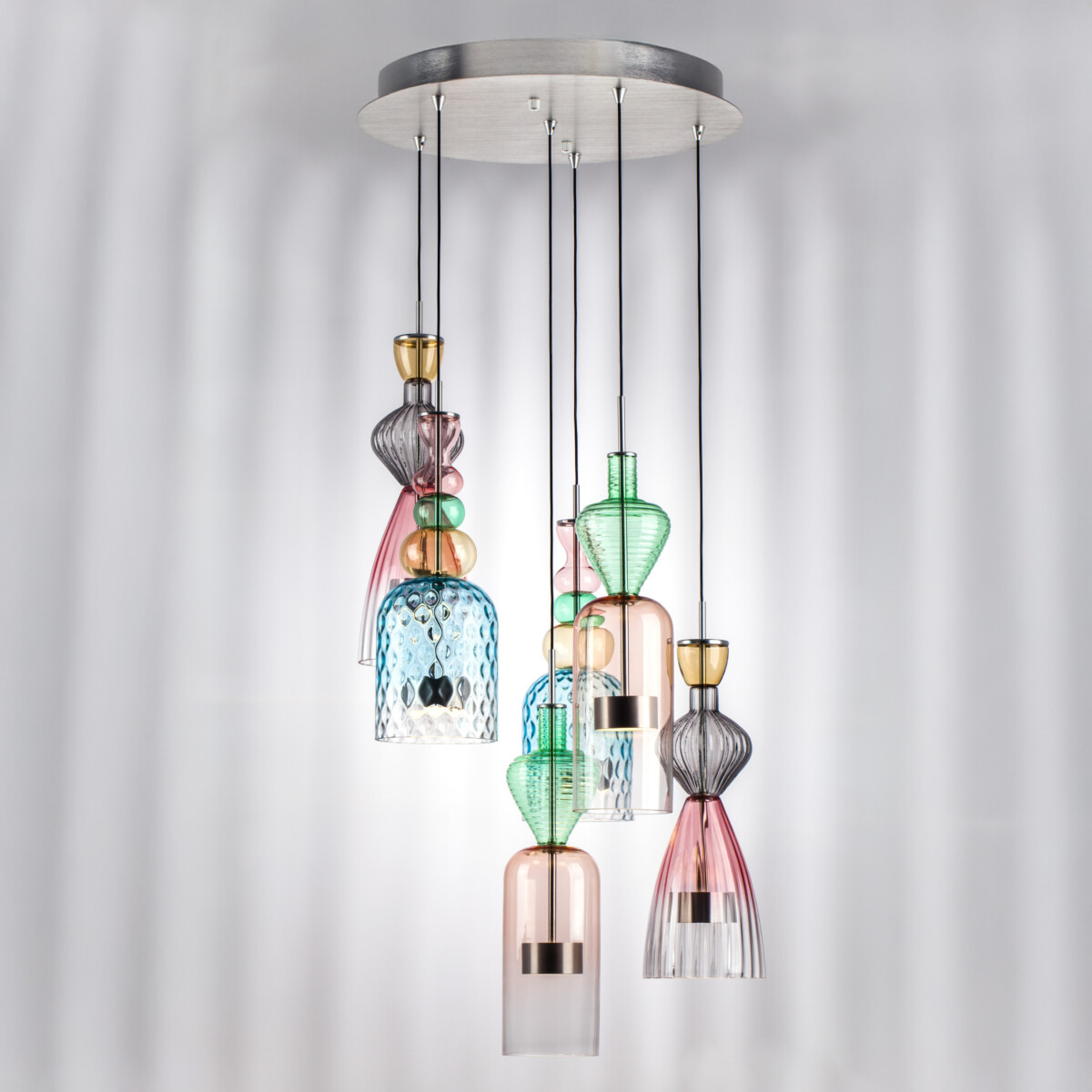 814069  2КОР! Люстра BELLE LED 6х8W 2400LM АЛЮМИНИЙ/МУЛЬТИКОЛОР 3000K — изображение 11