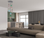 814069  2КОР! Люстра BELLE LED 6х8W 2400LM АЛЮМИНИЙ/МУЛЬТИКОЛОР 3000K — изображение 12