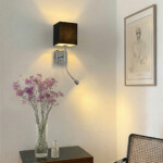 766627 Бра FLOP 1х12W (led) E27 + LED 3W 240LM 3000K ХРОМ/ЧЕРНЫЙ — изображение 2