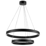 748117 Люстра SATURNO LED 60W 4400LM 70G ЧЕРНЫЙ 3000-6000K