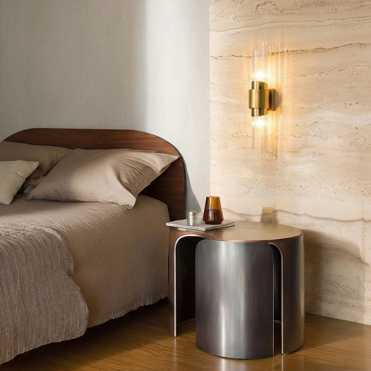 766642 Бра FLOP 2х6W (led) E14 ЗОЛОТО/ПРОЗРАЧНЫ — изображение 2