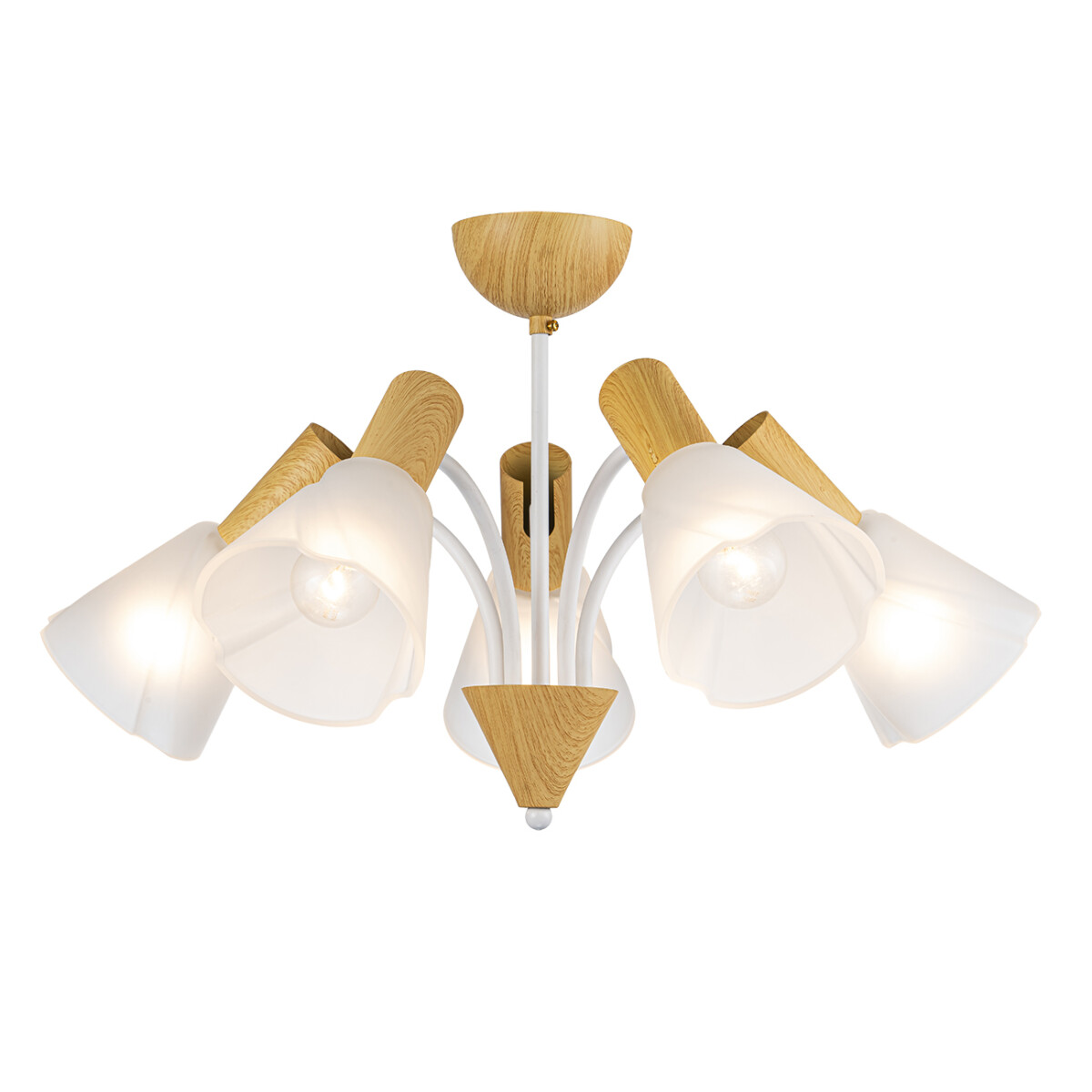 Escada 1131/5P E14*40W White/Wood — изображение 1