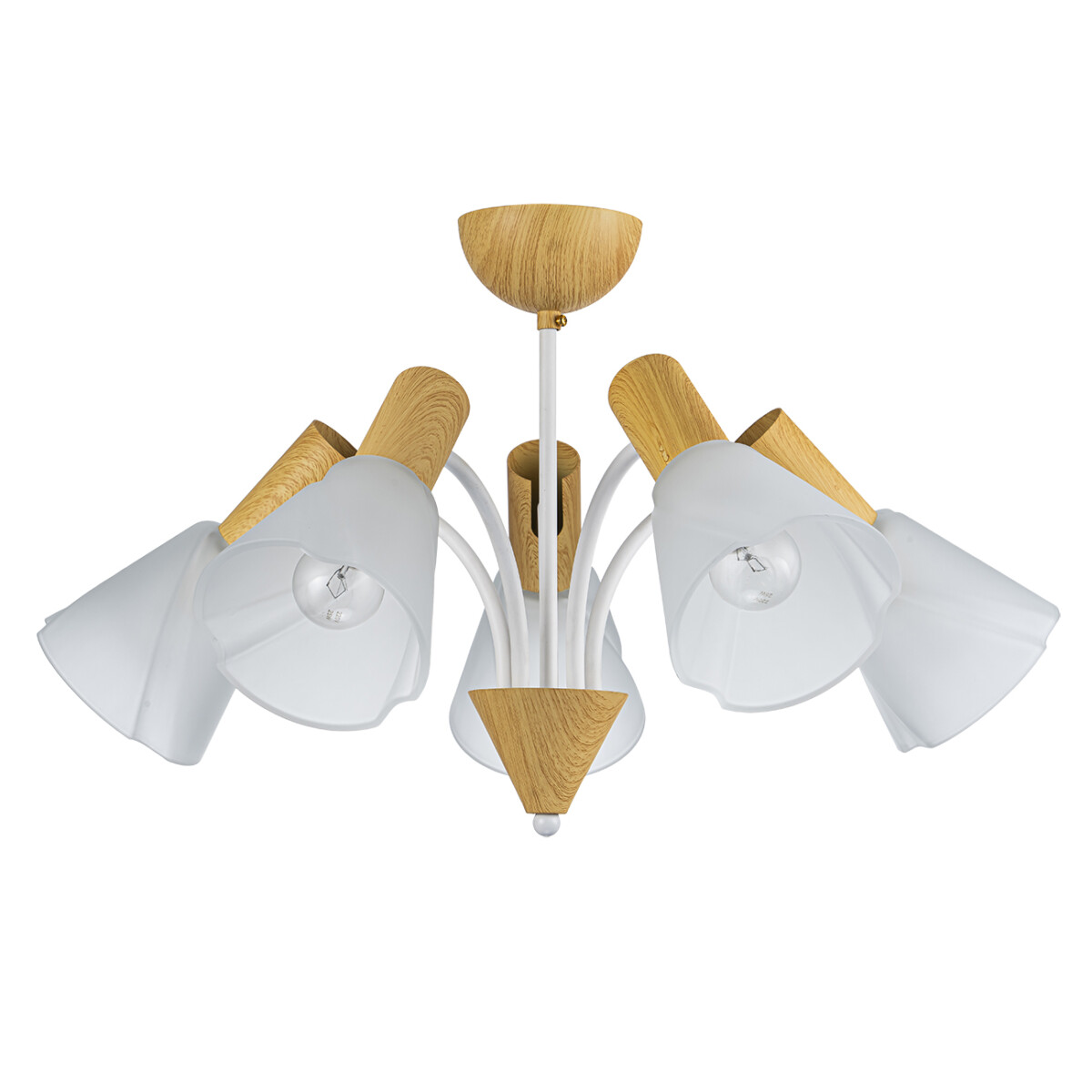 Escada 1131/5P E14*40W White/Wood — изображение 2