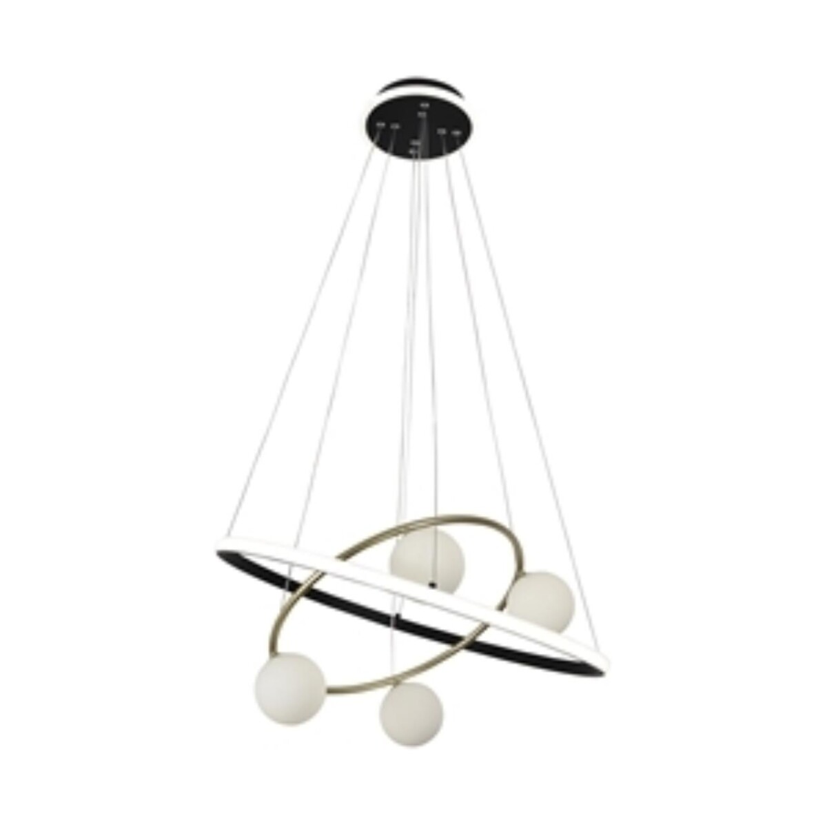 4184-6P, подвесная люстра, D600xH150/1200, 4xG9LEDx10W, excluded + LEDx70W + LEDx20W, 4050LM, 3000-6000K, included, remote control — изображение 1