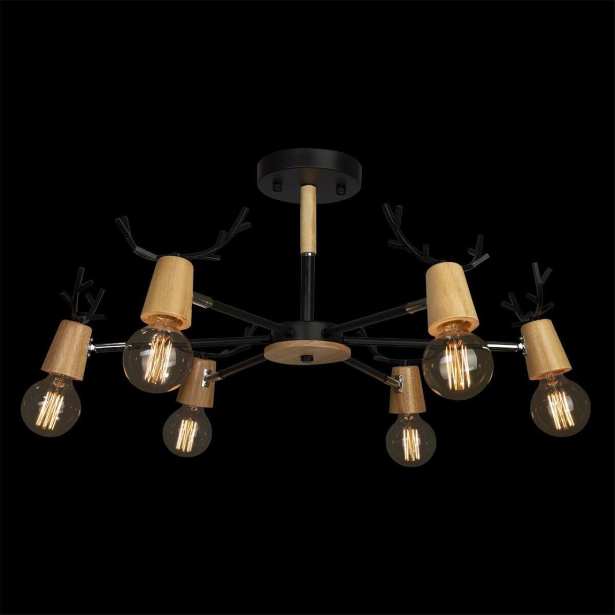 в наличии 10024/6 Black Люстра на штанге LOFT IT Sven - купить в интернет-магазине Светильники Торг