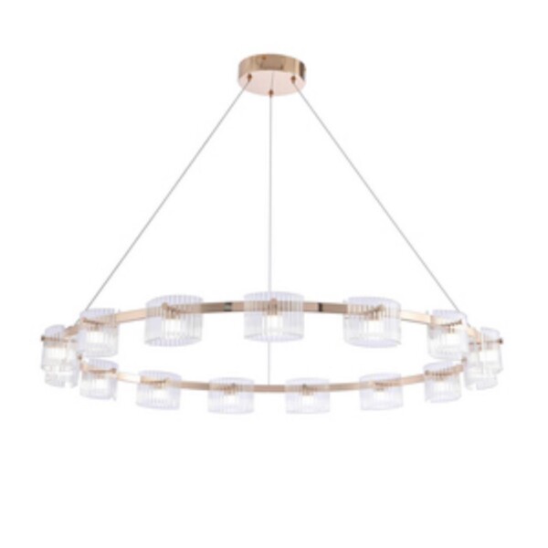 4248-15P, подвесная люстра, D1020xH1300/1500, 15xLEDx4.6W, 1800LM, 4000K, included