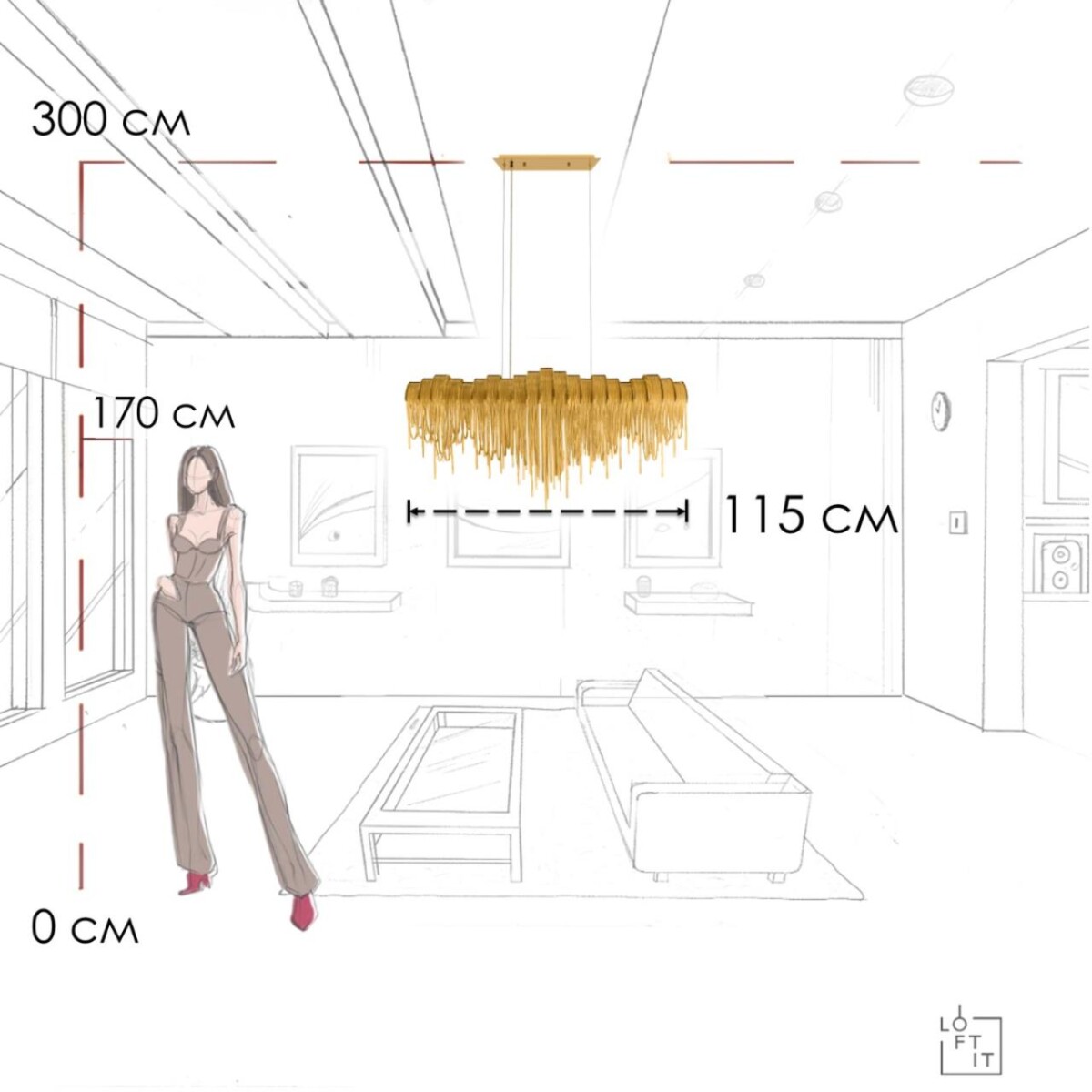 в наличии 10404/1150L GD Подвесная люстра LOFT IT Volver - купить в интернет-магазине Светильники Торг