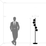 815757 Торшер CROCO 5х40W E14 ЧЕРНЫЙ МАТОВЫЙ — изображение 7