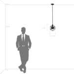 в наличии 732417 Люстра GABBIA 1х40W E27 ЧЕРНЫЙ - купить в интернет-магазине Светильники Торг