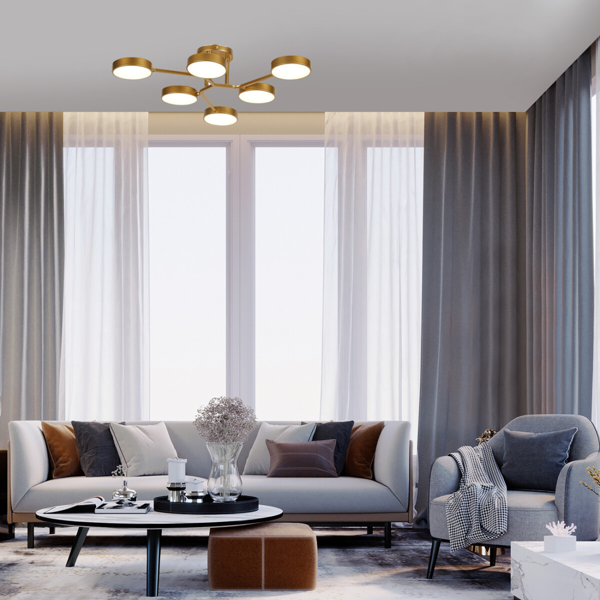 Escada 10273/6 LED*72W Champagne gold — изображение 3