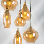 803063 Подвес PENTOLA 6х25W G9 ХРОМ/ЯНТАРЬ — изображение 2