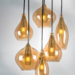 803063 Подвес PENTOLA 6х25W G9 ХРОМ/ЯНТАРЬ — изображение 3