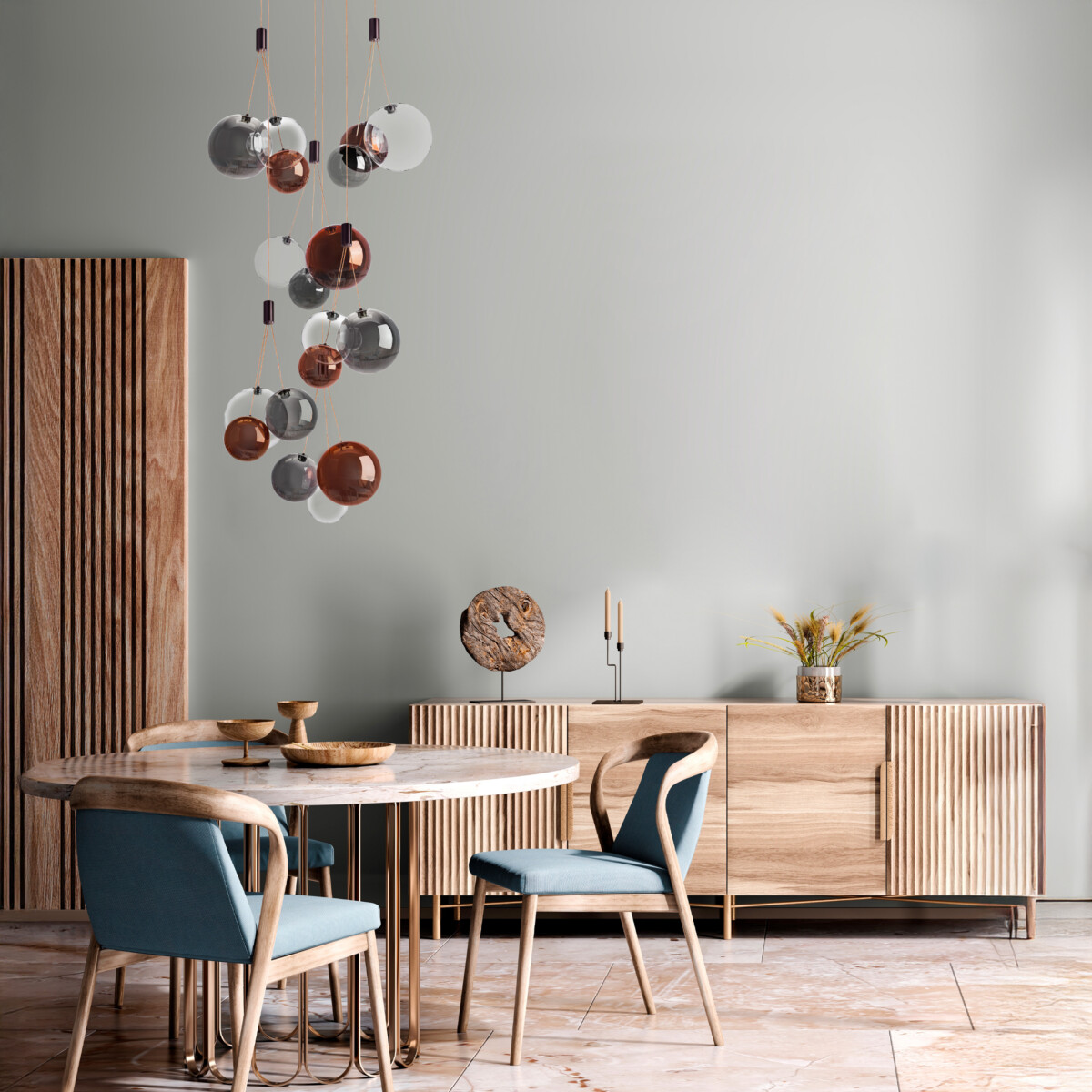 801189 Люстра SFERETTA LED 18х1,35W 1080LM КОФЕЙНЫЙ/МУЛЬТИКОЛОР 3000K — изображение 2