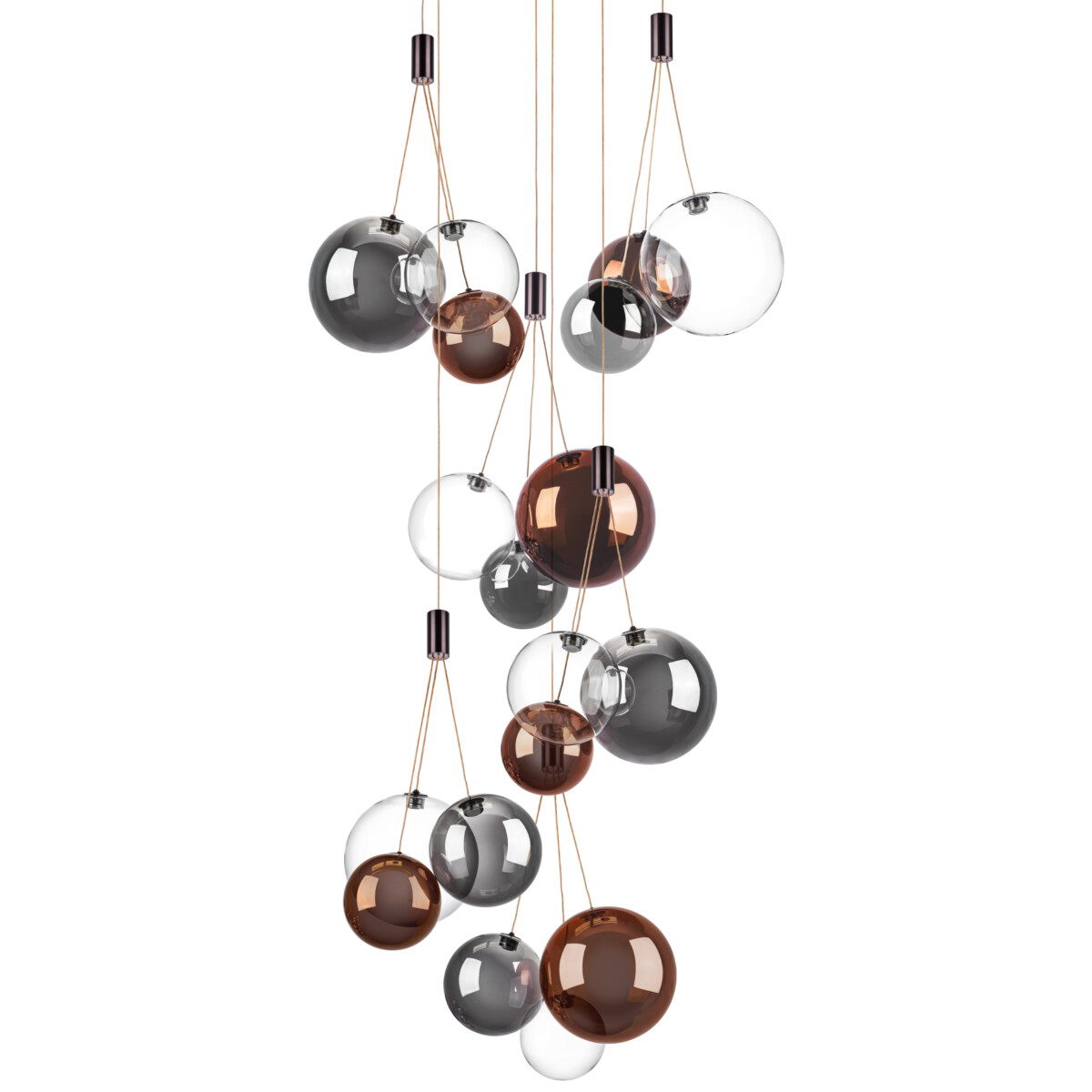 801189 Люстра SFERETTA LED 18х1,35W 1080LM КОФЕЙНЫЙ/МУЛЬТИКОЛОР 3000K — изображение 5