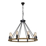 в наличии LOFT1861/8 Подвесная люстра LOFT IT Rope filament - купить в интернет-магазине Светильники Торг