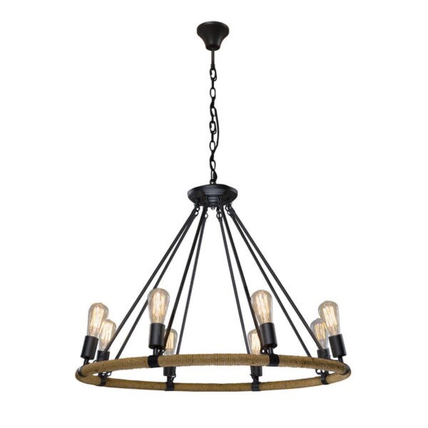 в наличии LOFT1861/8 Подвесная люстра LOFT IT Rope filament - купить в интернет-магазине Светильники Торг