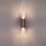 5449/5WL L-VISION ODL_EX26 039 сатинированн.латунь/прозрачн./металл/стекло Настенный светильник LED 5W (2*2.5W) 3000K 207Лм KOLOS — изображение 5