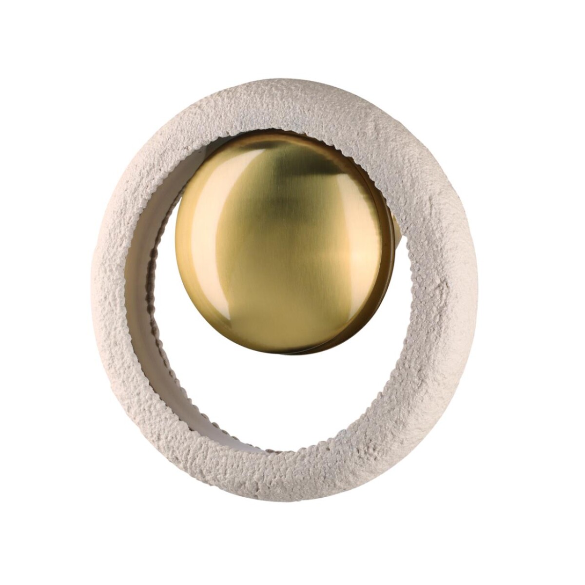 90338bc0a51546cec3440a414c3d1c7d 5443/1W HIGHTECH ODL_EX25 037 сатинированн.латунь/беж./металл/полирезин Настенный светильник 1*G9 LED*6W SATURN — изображение 1