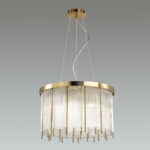 4788/7 HALL ODL21 643 золото/металл/стекло Люстра E14 7*40W YORK — изображение 3