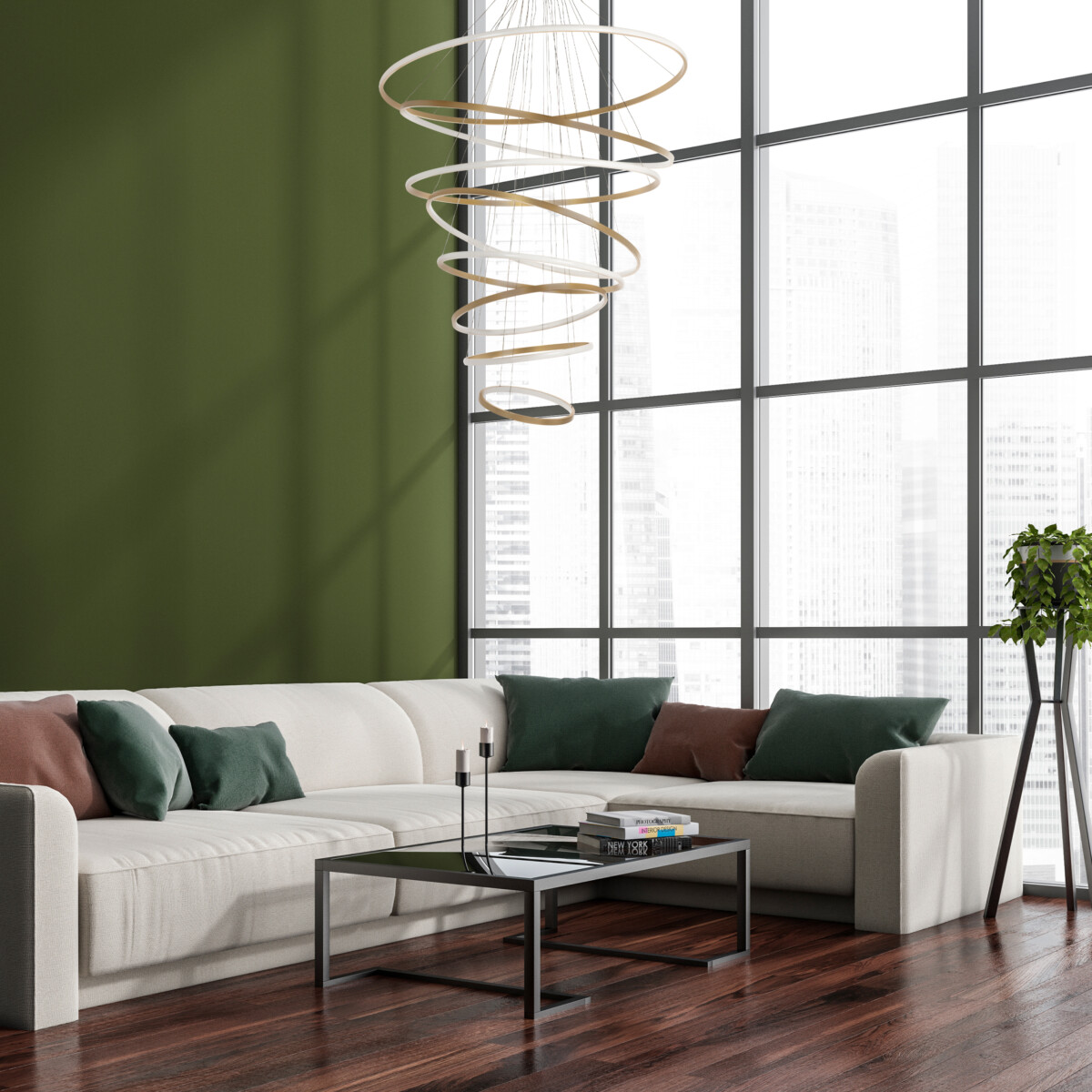 736483 Люстра ROTONDA 293W LED 8471LM 120G ЗОЛОТО 3000K — изображение 6