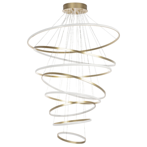 736483 Люстра ROTONDA 293W LED 8471LM 120G ЗОЛОТО 3000K