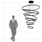 736483 Люстра ROTONDA 293W LED 8471LM 120G ЗОЛОТО 3000K — изображение 2