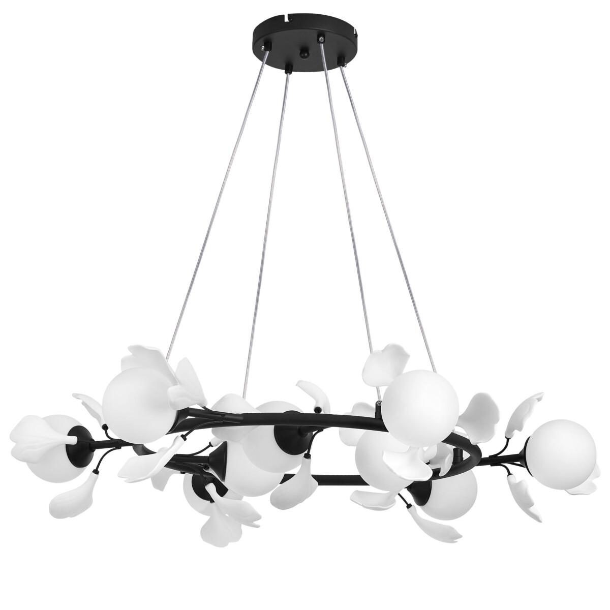 в наличии 799097 Люстра CERAMO BW 9х6W(led) G9 ЧЕРНЫЙ/БЕЛЫЙ - купить в интернет-магазине Светильники Торг