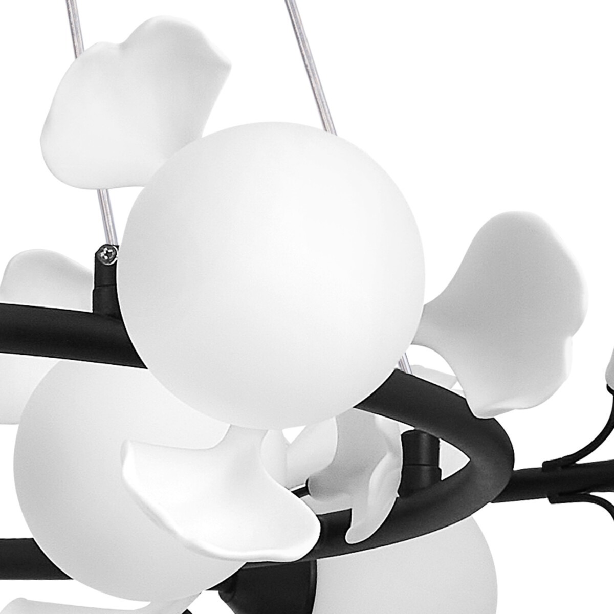 в наличии 799097 Люстра CERAMO BW 9х6W(led) G9 ЧЕРНЫЙ/БЕЛЫЙ - купить в интернет-магазине Светильники Торг