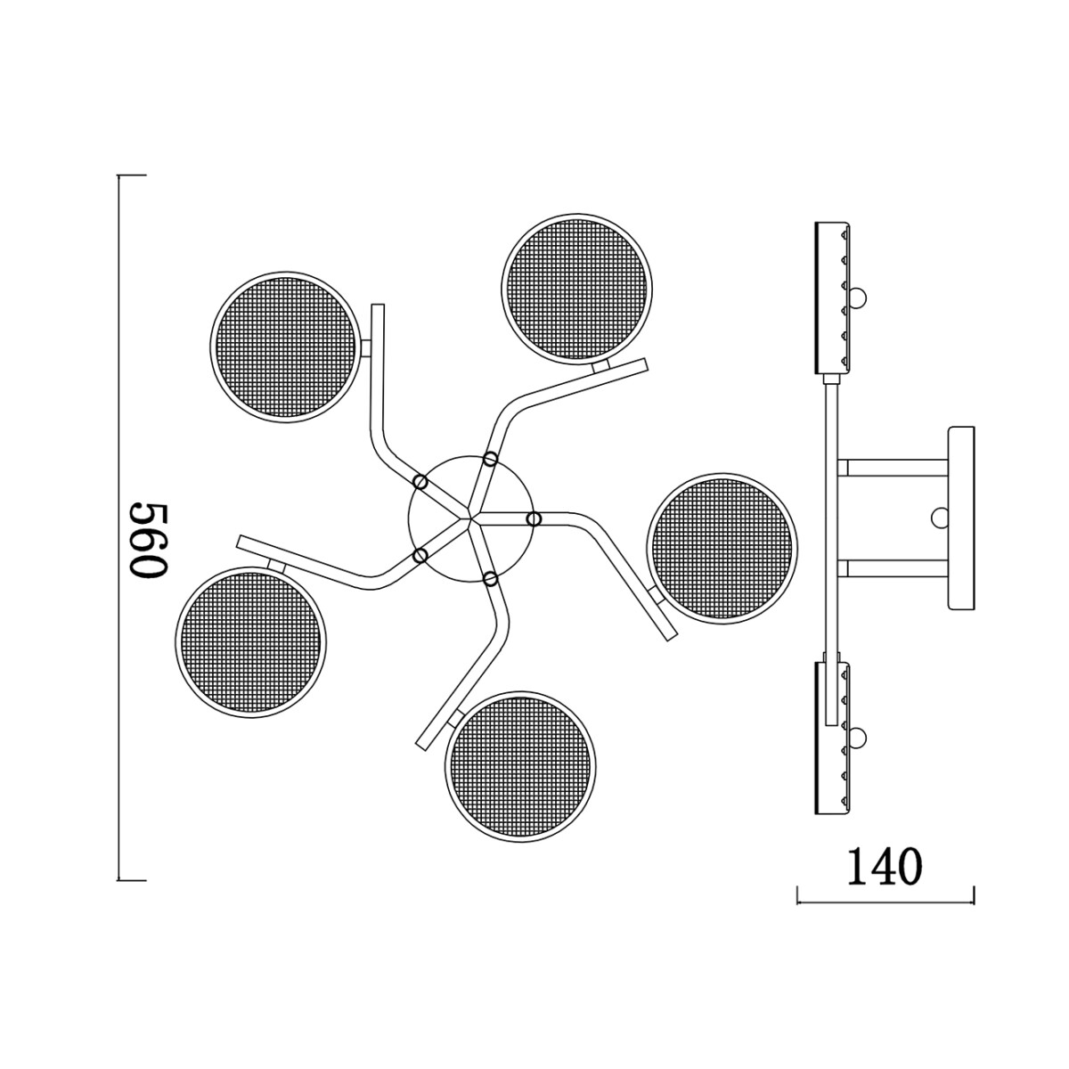 Escada 10273/5 LED*60W Champagne gold — изображение 4