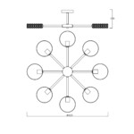 Escada 679/8P E27*60W White/Wood — изображение 6