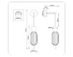 в наличии LH53108 BS/GR/FR латунь/серый/белый матовый G9 max 28W 100*200*570 - купить в интернет-магазине Светильники Торг