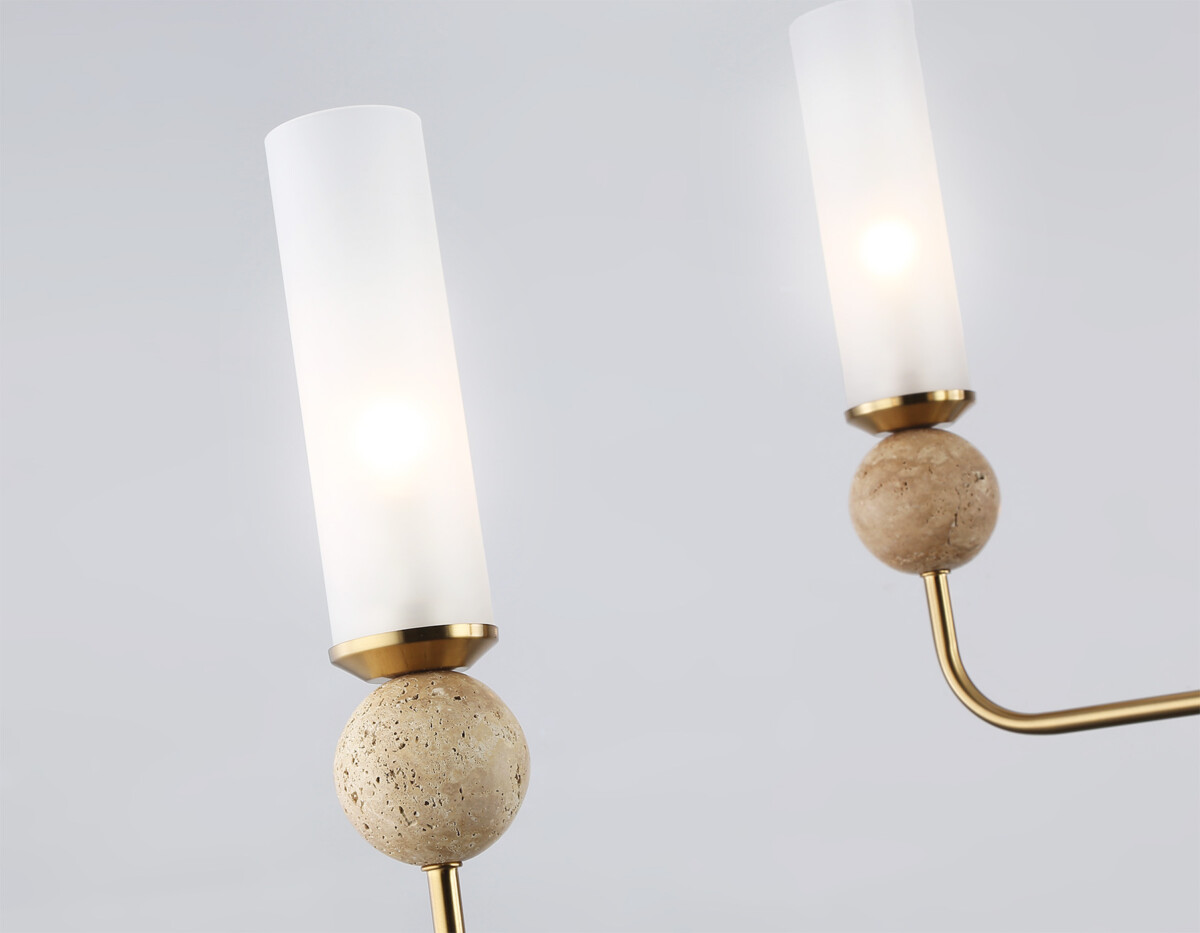 LH53251/6 BS/FR латунь/белый матовый E14*6 max 40W D1050*1445 — изображение 6