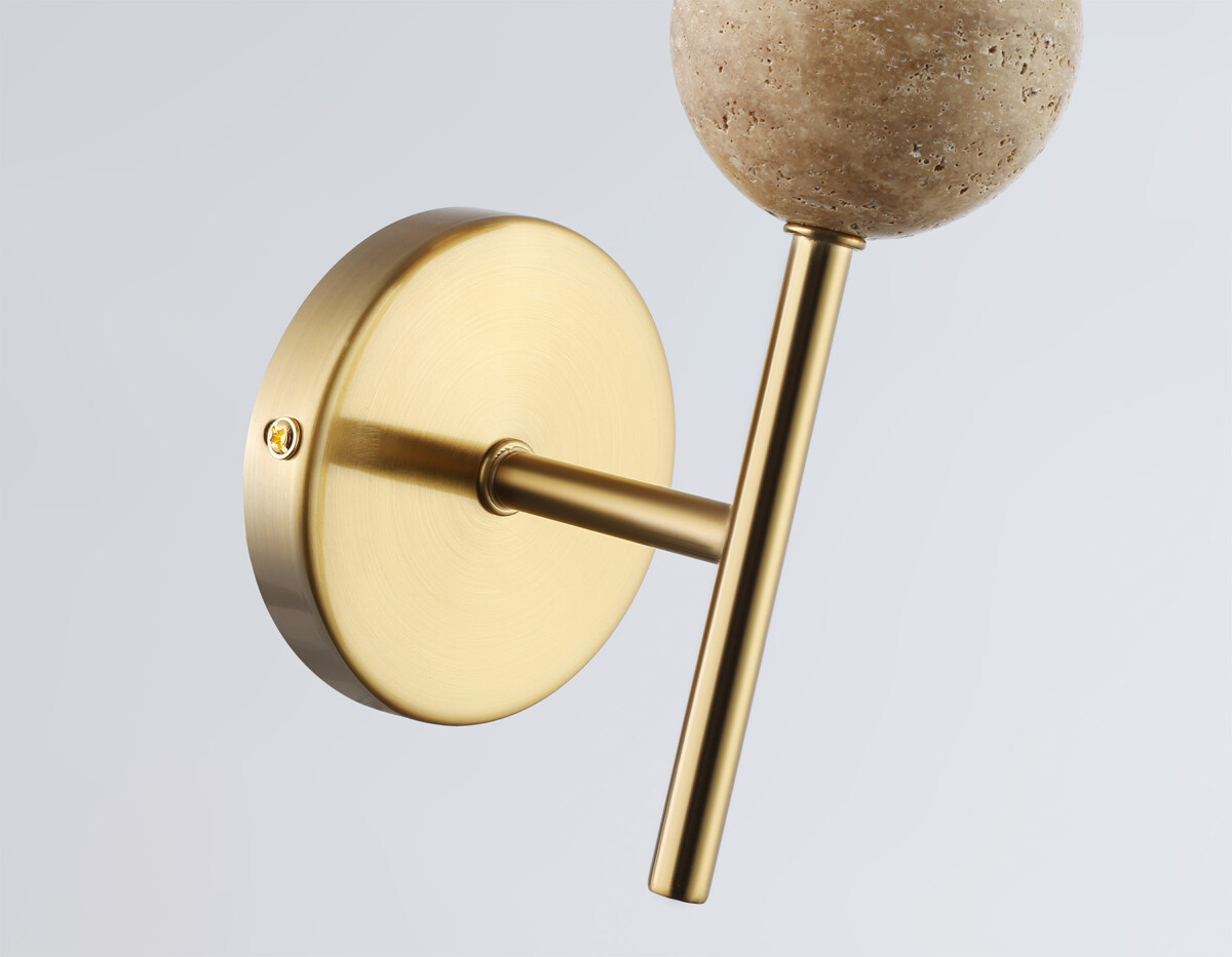 LH53254_macro3 LH53254 BS/FR латунь/белый матовый E14 max 40W 110*100*400 — изображение 1