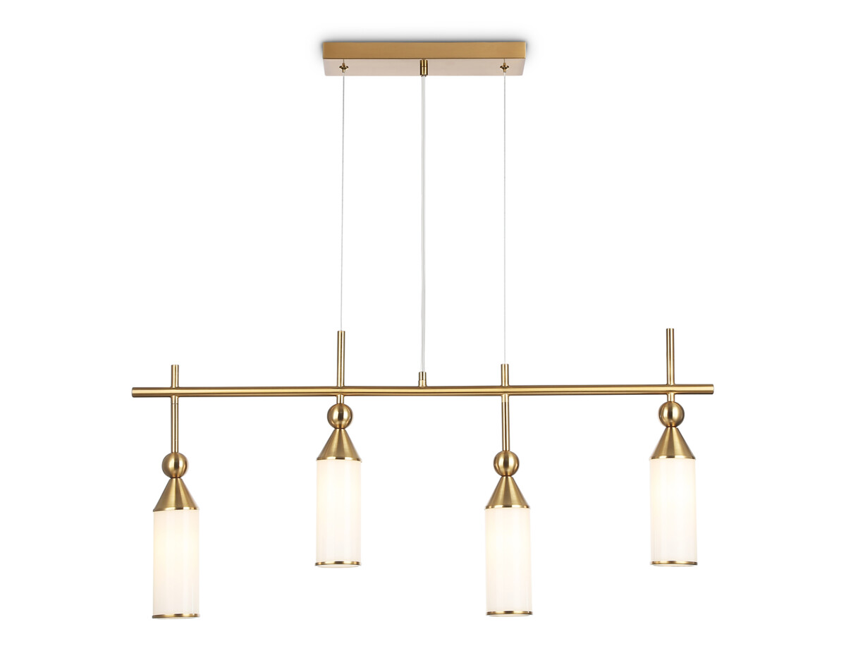 LH55274/4 BS/FR латунь/белый матовый E14*4 max 40W 845*65*1150 — изображение 1