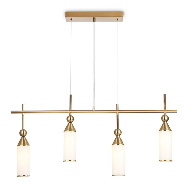 LH55274/4 BS/FR латунь/белый матовый E14*4 max 40W 845*65*1150