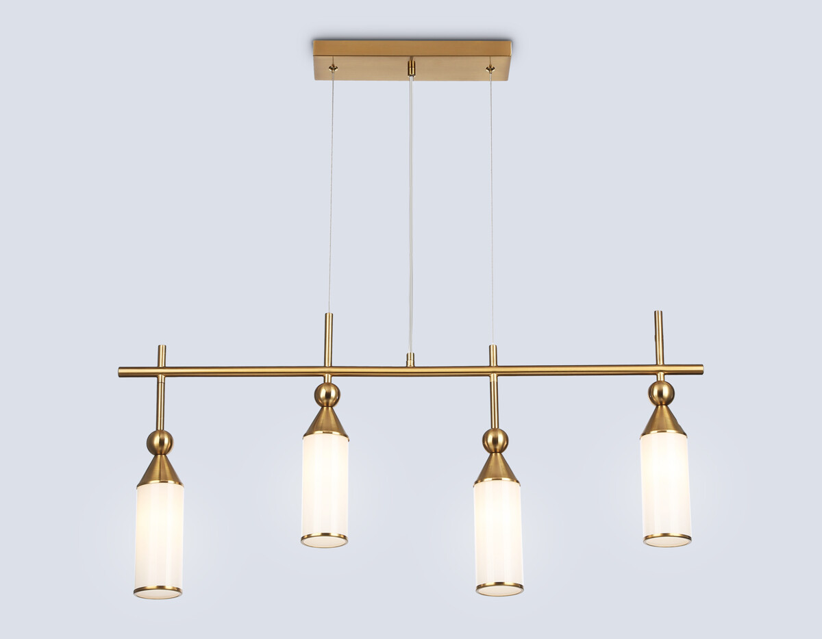 LH55274/4 BS/FR латунь/белый матовый E14*4 max 40W 845*65*1150 — изображение 3