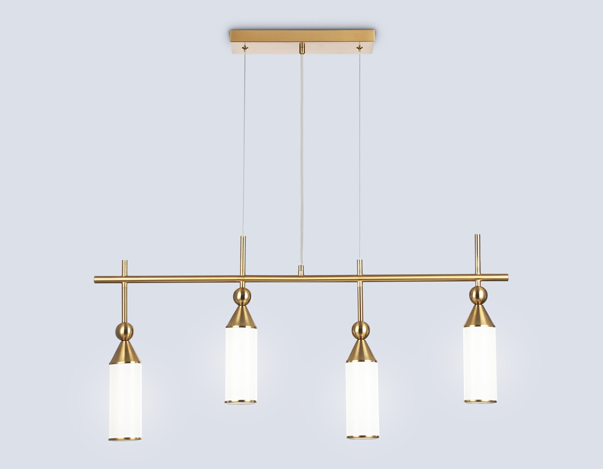 LH55274/4 BS/FR латунь/белый матовый E14*4 max 40W 845*65*1150 — изображение 4