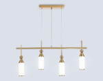 LH55274/4 BS/FR латунь/белый матовый E14*4 max 40W 845*65*1150 — изображение 4