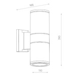 SL074.411.02 Светильник уличный настенный ST-Luce Черный/Черный LED 2*8W 4000K TUBO — изображение 4