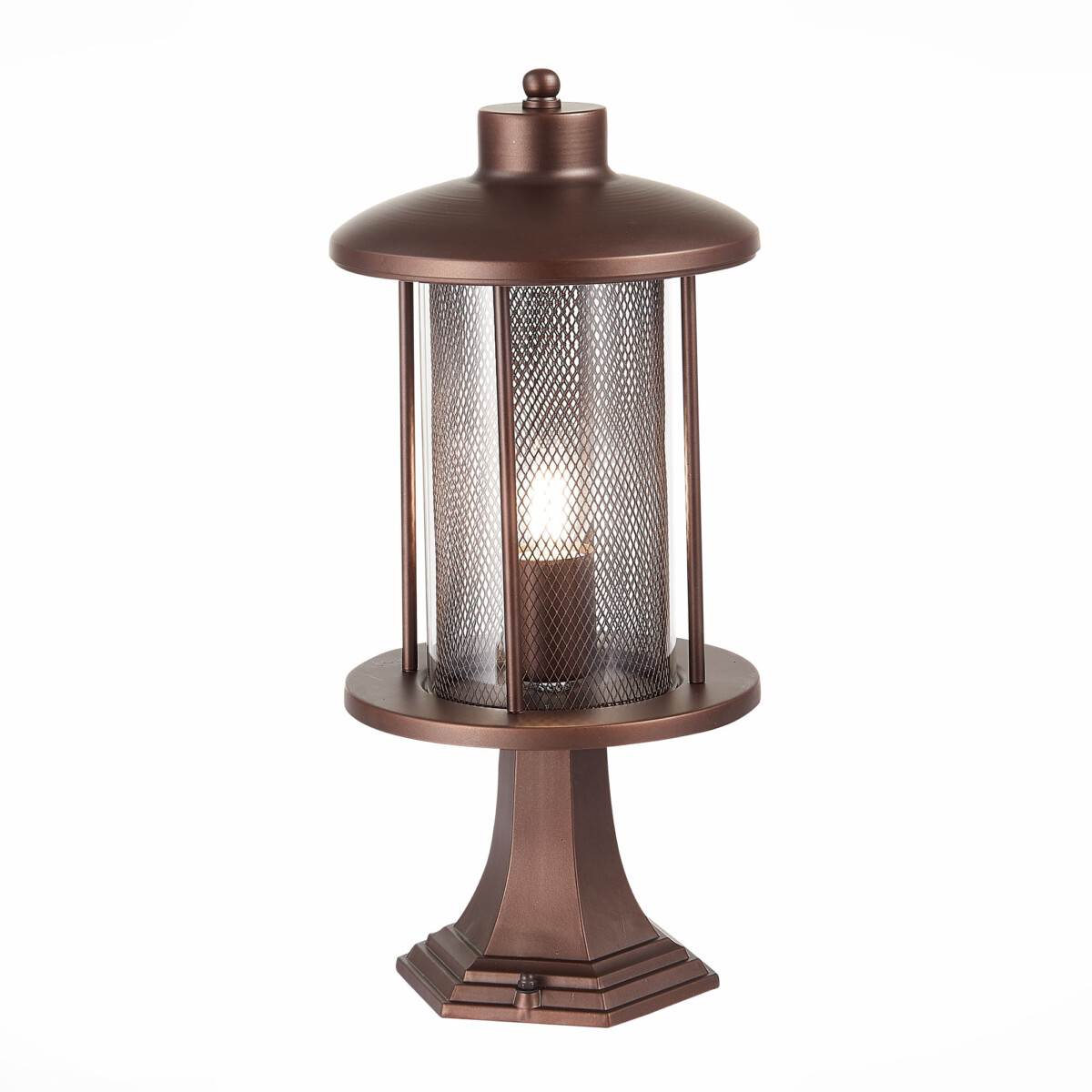 SL080.405.01_01W SL080.405.01 Светильник уличный наземный ST-Luce Темный кофе/Прозрачный, Темный кофе E27 1*60W LASTERO — изображение 1