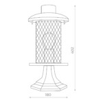 SL080.405.01 Светильник уличный наземный ST-Luce Темный кофе/Прозрачный, Темный кофе E27 1*60W LASTERO — изображение 3