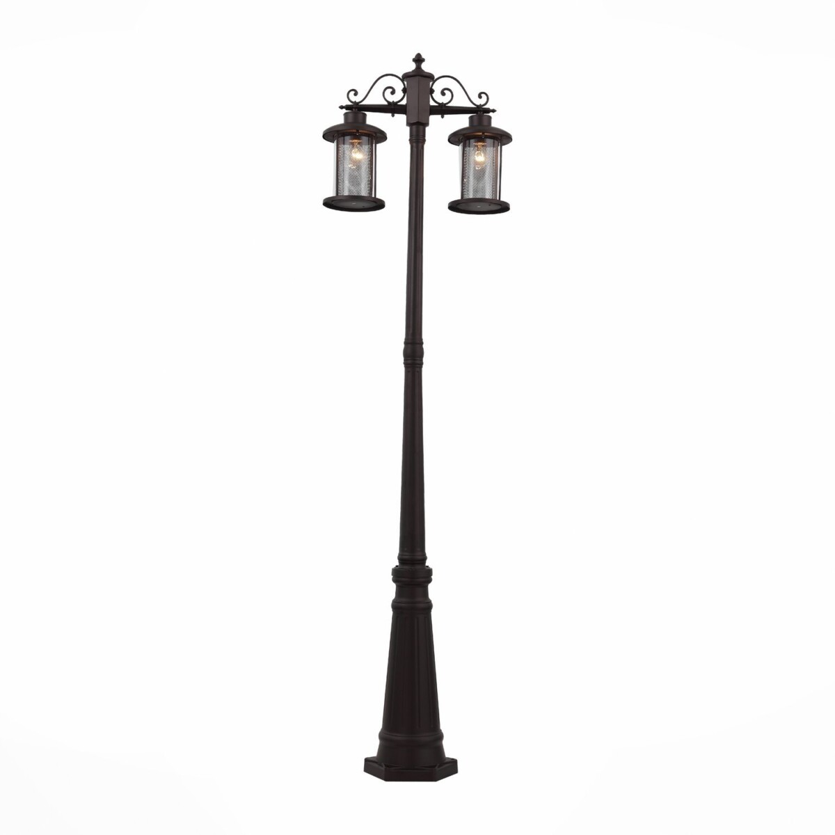 SL080.425.02 Светильник уличный наземный ST-Luce Темный кофе/Прозрачный, Темный кофе E27 2*100W LASTERO — изображение 2