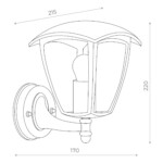 SL081.401.01 Светильник уличный настенный ST-Luce Черный/Черный, Прозрачный E27 1*40W SIVINO — изображение 3