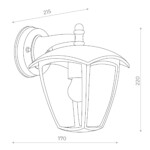 SL081.411.01 Светильник уличный настенный ST-Luce Черный/Черный, Прозрачный E27 1*40W SIVINO — изображение 4