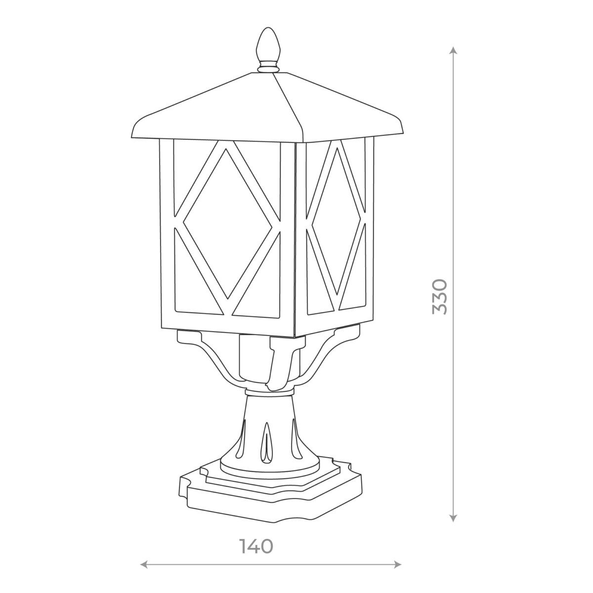 SL084.403.01 Светильник уличный подвесной ST-Luce Черный/Черный, Прозрачный E27 1*60W LORNE — изображение 4