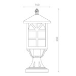 SL084.405.01 Светильник уличный наземный ST-Luce Черный/Черный, Прозрачный E27 1*60W LORNE — изображение 4