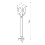 SL084.415.01 Светильник уличный наземный ST-Luce Черный/Черный, Прозрачный E27 1*60W LORNE — изображение 4